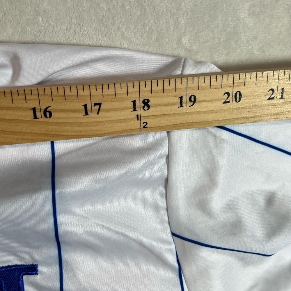 Honduras International Team Soccer Futbol Large White and Blue Striped Jersey - Picture 8 of 8